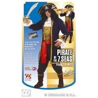 Mens Pirate Of 7 Seas Costume Extra Large Uk 46\
