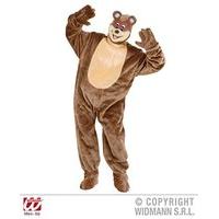 Mens Plush Teddy Bear Costume For Animal Jungle Farm Fancy Dress