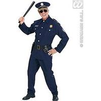 mens policeman heavy fabric costume extra large uk 46 for cop fancy dr ...