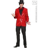 Mens Red Sequin Jacket Costume Extra Large Uk 46\
