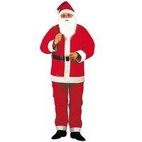 Mens Santa Claus 5 Piece Costume For Christmas Panto Nativity Fancy Dress