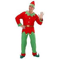 Mens Santas Little Helper Elf Man Costume Medium Uk 40/42\