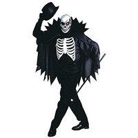 mens scary skeleton costume medium uk 4042 for halloween living dead f ...