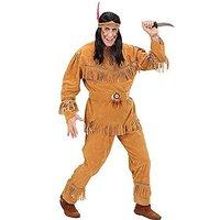mens suedelook indian man costume small uk 3840 for wild west cowboy f ...