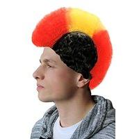 Mens Supporter Man - Red Yellow Red Wig For Hair Accessory Fancy Dress