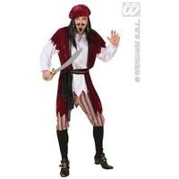 Mens Caribbean Pirate Costume Extra Large Uk 46\
