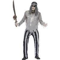 Medium Men\'s Ghost Pirate Costume