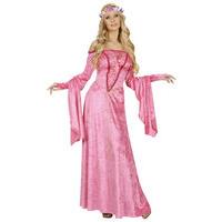 Medium Pink Ladies Fair Maiden Velvet Costume
