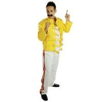 Medium Yellow & White Men\'s Rock Legend Costume