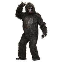 Mens Plush Gorilla Costume For Animal Jungle Farm Fancy Dress