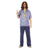 Men\'s Groovy Psychedellic & Necklace Costume