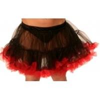 Medium Black & Red Ra Ra Skirt