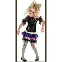 Medium Girls Zombie Doll Costume