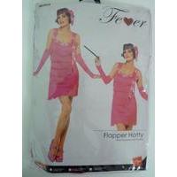 medium pink flapper hotty costume