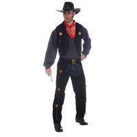 Men\'s Cowboy Vest & Chaps Costume Set