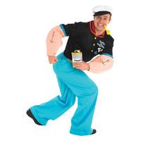 Men\'s Popeye Costume With Stuffed Forearms