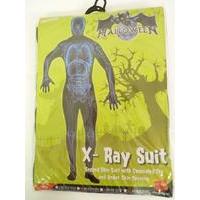 Mens Small X-Ray Human Body Second Skin Halloween Fancy Dress Costume