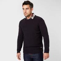 Mens Basket Weave Knit Jumper