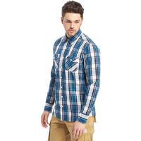 mens classic check long sleeved shirt