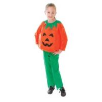 Medium Children\'s Pumpkin Top & Trousers Costume