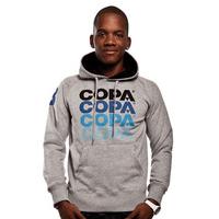 Mens COPA Striped Logo Hooded Sweater // Grey MÃ?ÂªlÃ?Â©e 70% cotton/3