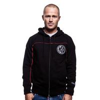 Mens COPA Calcistica Zip Hooded Sweater // Black 70% cotton/30%