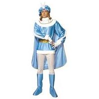 Mens Blue Prince Costume Large Uk 42/44\