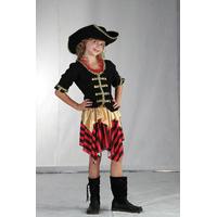 Medium Girls Buccanner Pirate Costume