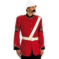 medium red mens boer war british soldier costume