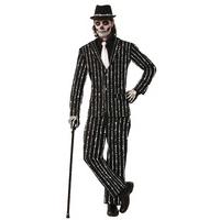 Men\'s Bone Pin Stripe Suit Costume