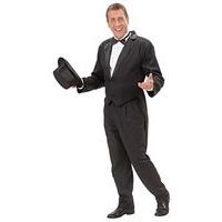 mens blk lined tailcoat costume large for hardy hollywood film fancy d ...