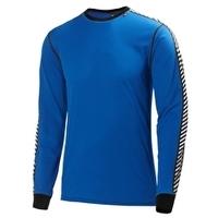 Mens HH Dry Stripe Crew - Cobalt Blue