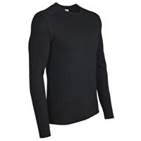 mens oasis long sleeve crew black