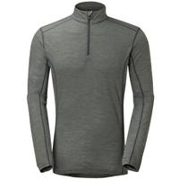 mens primino 140g zip neck baselayer shadow