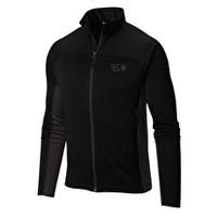 mens desna grid fleece black