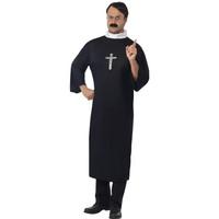 Meidum Black Men\'s Priest Costume