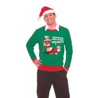 Men\'s Naughty Santa Christmas Sweater