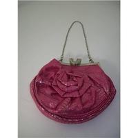 Metallic Pink/Silver Evening Bag