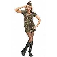 Medium Ladies Soldier Girl Costume