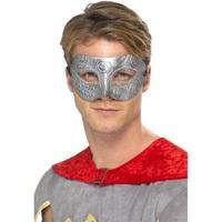 Metallic Warrior Colombina Eyemask, Silver