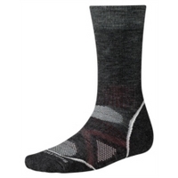 mens phd outdoor medium crew sock charcoal