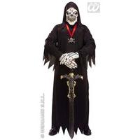 Mens Death Skeleton Set - Mask Hands Costume For Halloween Fancy Dress