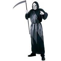 Mens Grim Reaper Hooded Costume Medium Uk 40/42\