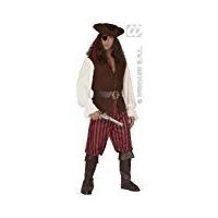 mens high sea pirate man costume extra large uk 46 for buccaneer fancy ...