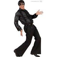 mens man size heavy fabric 70s pants black costume extra large uk 46 f ...