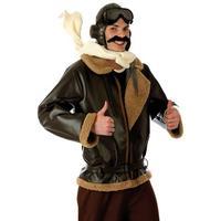 medium mens war time fighter pilot costume