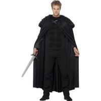 mens dark crow barbarian fancy dress costume