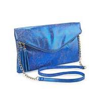 Metallic Tassel Clutch Bag