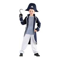 Medium Boys Pirate Captain Costume With Hat