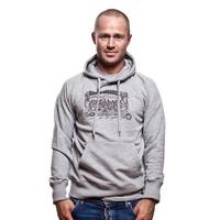 Mens Ludus Quem Itali Hooded Sweater // Grey MÃ?ÂªlÃ?Â©e 70% cotton/30